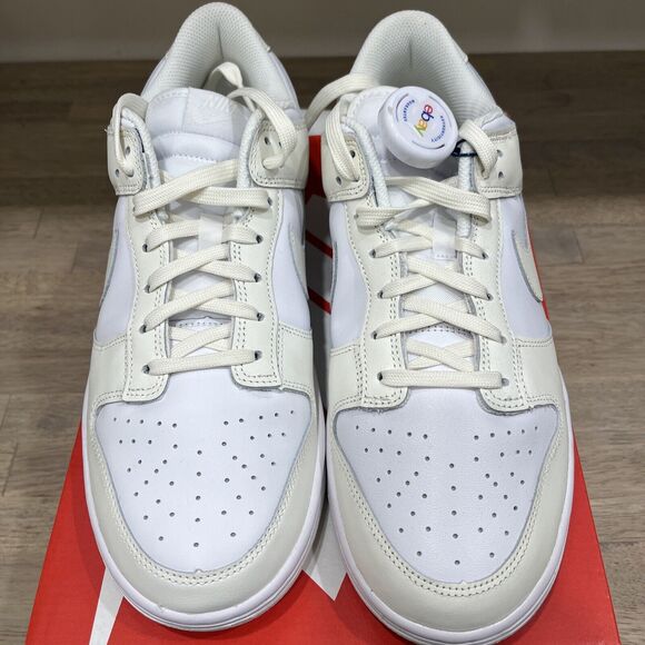 W Nike Dunk Low White/Sail-White 11.5 - Picture 2 of 3